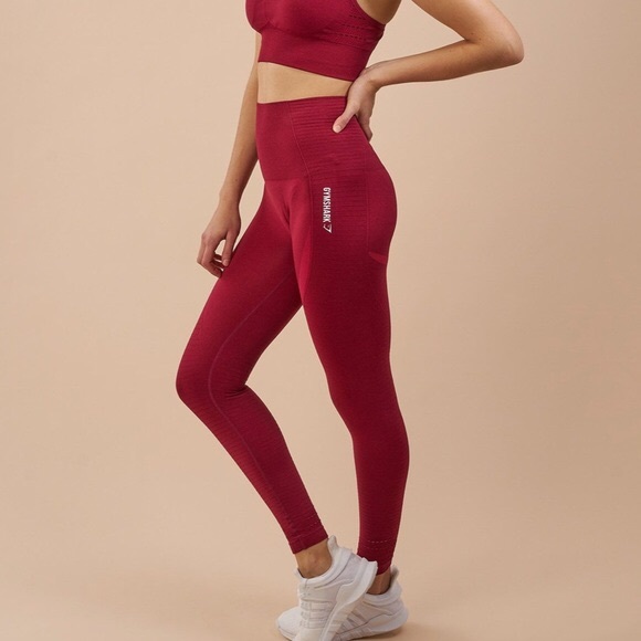 gymshark red seamless